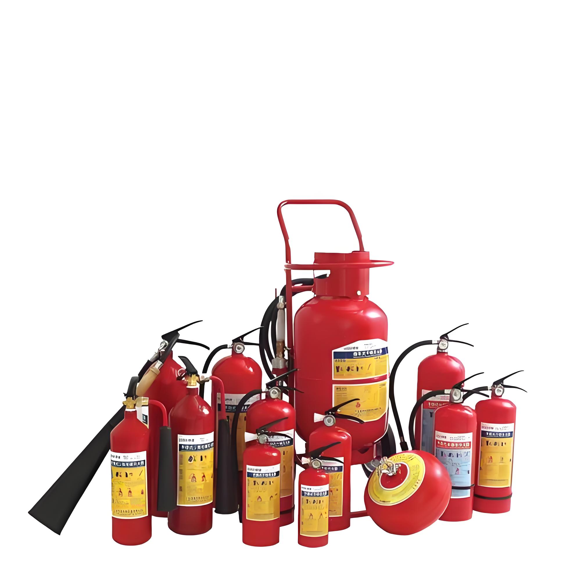 Various Fire Extinguisher Types and Sizes